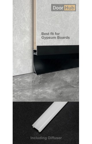 Curved LED Skirting 45mm for Developers| DoorHub UAE